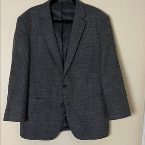 Men's Kenneth Cole Awareness 44R Classic Gray/black sport jacket elbow patches
